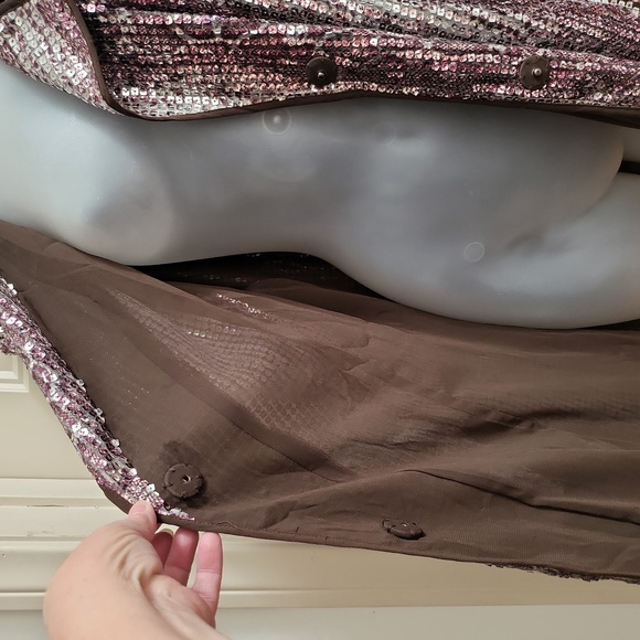 CHICO"S Sequin Snake Print Blazer - Picture 7 of 9